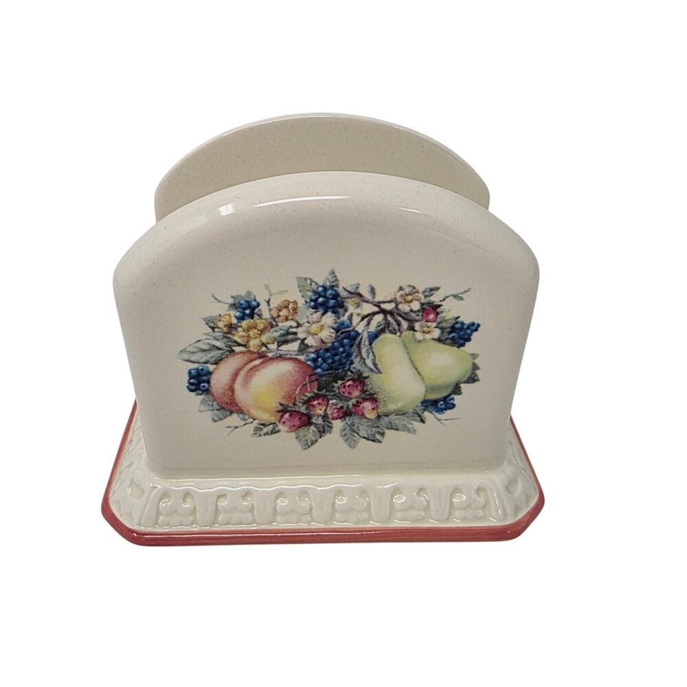 Vintage Avon Sweet Country Harvest Napkin Holder New in Box
